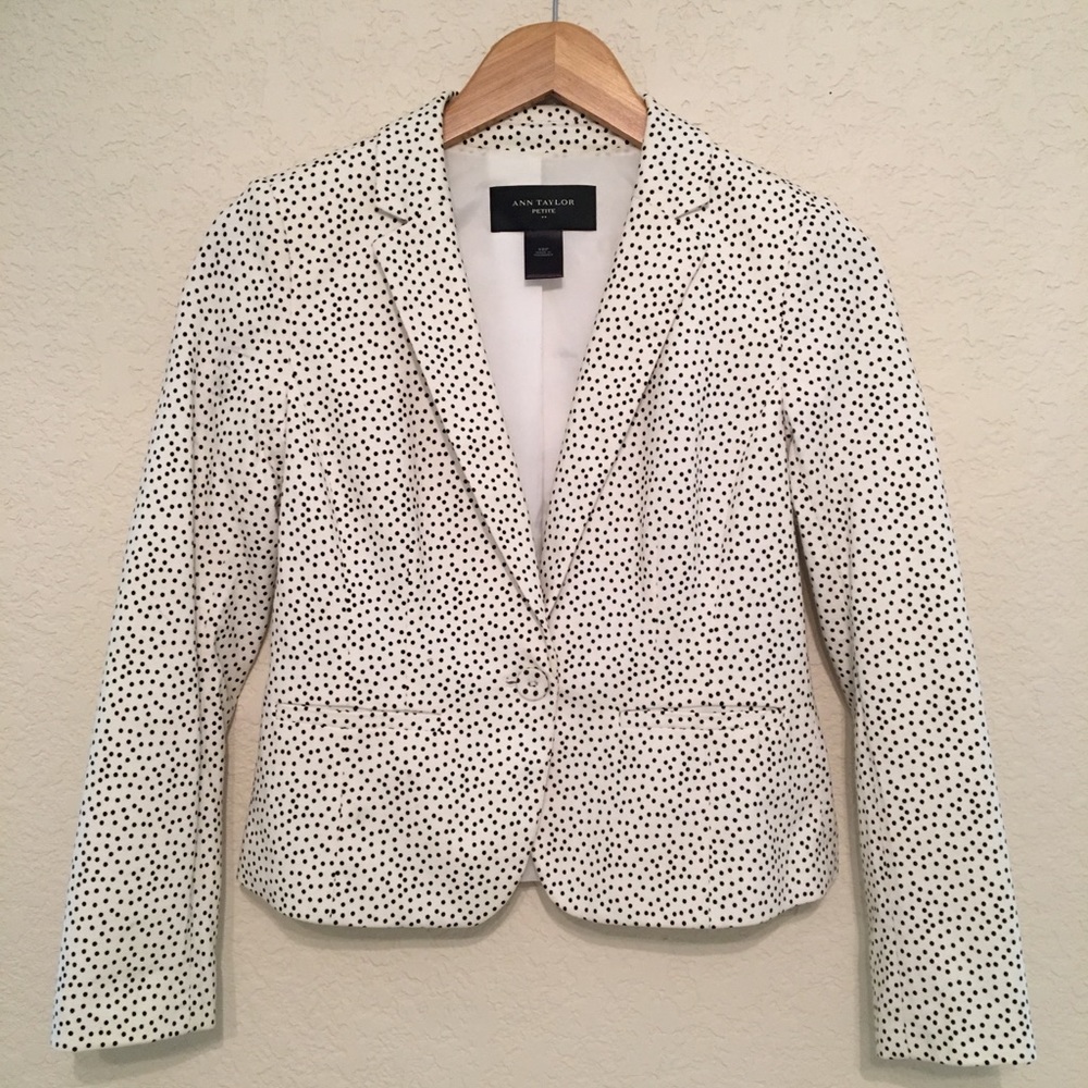 Ann Taylor Blazer with Polka Dots